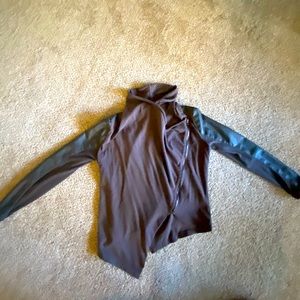 BLANK NYC Size Large Asymmetrical Zip Moto Jacket